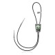 Handmade Certified Authentic Navajo .925 Sterling Silver Native American Natural Turquoise Bolo Tie 34115 Handmade Certified Authentic Navajo .925 Sterling Silver Native American Natural Turquoise Bolo Tie 34115