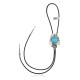 Feather .925 Sterling Silver Certified Authentic Handmade Navajo Native American Natural Turquoise Bolo Tie 34136 Feather .925 Sterling Silver Certified Authentic Handmade Navajo Native American Natural Turquoise Bolo Tie 34136