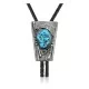 Feather .925 Sterling Silver Certified Authentic Handmade Navajo Native American Natural Turquoise Bolo Tie 34151 Feather .925 Sterling Silver Certified Authentic Handmade Navajo Native American Natural Turquoise Bolo Tie 34151