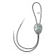 Bear Paw .925 Sterling Silver Certified Authentic Handmade Navajo Native American Natural Turquoise Bolo Tie 34153