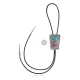 Handmade Certified Authentic Navajo .925 Sterling Silver Native American Natural Turquoise Coral Bolo Tie 34171