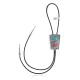 Handmade Certified Authentic Navajo .925 Sterling Silver Native American Natural Turquoise Coral Bolo Tie 34171