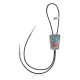 Handmade Certified Authentic Navajo .925 Sterling Silver Native American Natural Turquoise Coral Bolo Tie 34171