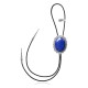 Sun .925 Sterling Silver Certified Authentic Handmade Navajo Native American Lapis Lazuli Bolo Tie 34209