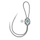 Handmade Certified Authentic Navajo .925 Sterling Silver Native American Natural Turquoise Bolo Tie 34233