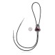 Feather .925 Sterling Silver Certified Authentic Handmade Navajo Native American Spiny Oyster Bolo Tie 34324