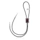 Swirl .925 Sterling Silver Certified Authentic Handmade Navajo Native American Spiny Oyster Bolo Tie 34325