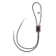 Swirl .925 Sterling Silver Certified Authentic Handmade Navajo Native American Spiny Oyster Bolo Tie 34325
