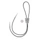 Cactus Mountain Wolf .925 Sterling Silver Certified Authentic Handmade Navajo Native American Bolo Tie 34346