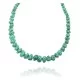 .925 Sterling Silver Certified Authentic Navajo Native American 1 strand Natural Turquoise Necklace 35126
