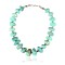 .925 Sterling Silver Certified Authentic Navajo Native American 1 strand Natural Turquoise Necklace 35150