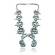 .925 Sterling Silver Certified Authentic Navajo Native American Natural Turquoise Necklace 35141