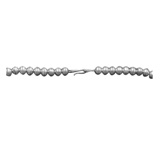 .925 Sterling Silver Certified Authentic Navajo Native American Natural Turquoise Necklace 35141