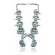 .925 Sterling Silver Certified Authentic Navajo Native American Natural Turquoise Necklace 35141