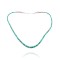 Chain .925 Sterling Silver Certified Authentic Navajo Native American 1 strand Natural Turquoise Necklace 35168