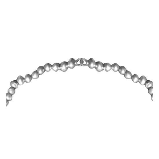 Squash Blossom .925 Sterling Silver Certified Authentic Navajo Native American Natural Turquoise Necklace 35169