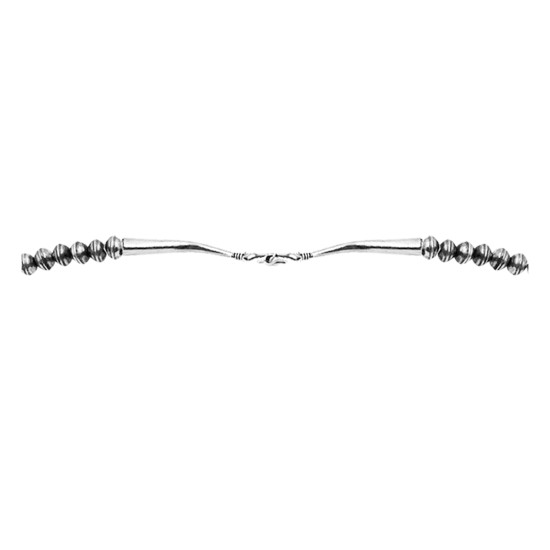 Squash Blossom .925 Sterling Silver Certified Authentic Navajo Native American Natural Turquoise Necklace 35173