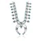 Squash Blossom .925 Sterling Silver Certified Authentic Navajo Native American Natural Turquoise Necklace 35176