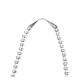 Squash Blossom .925 Sterling Silver Certified Authentic Navajo Native American Natural Turquoise Necklace 35176